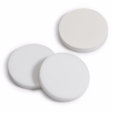 Septa, silicone, tan PTFE/white silicone, 20 mm, 100/pk. Septum size: 20 mm (for 20 mm cap)